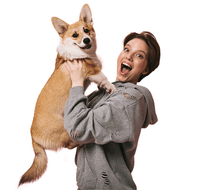 Woman Dog